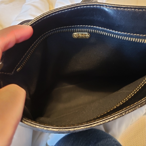 Authentic FENDI Pequin Stripe Canvas Crossbody Bag - Picture 12 of 12